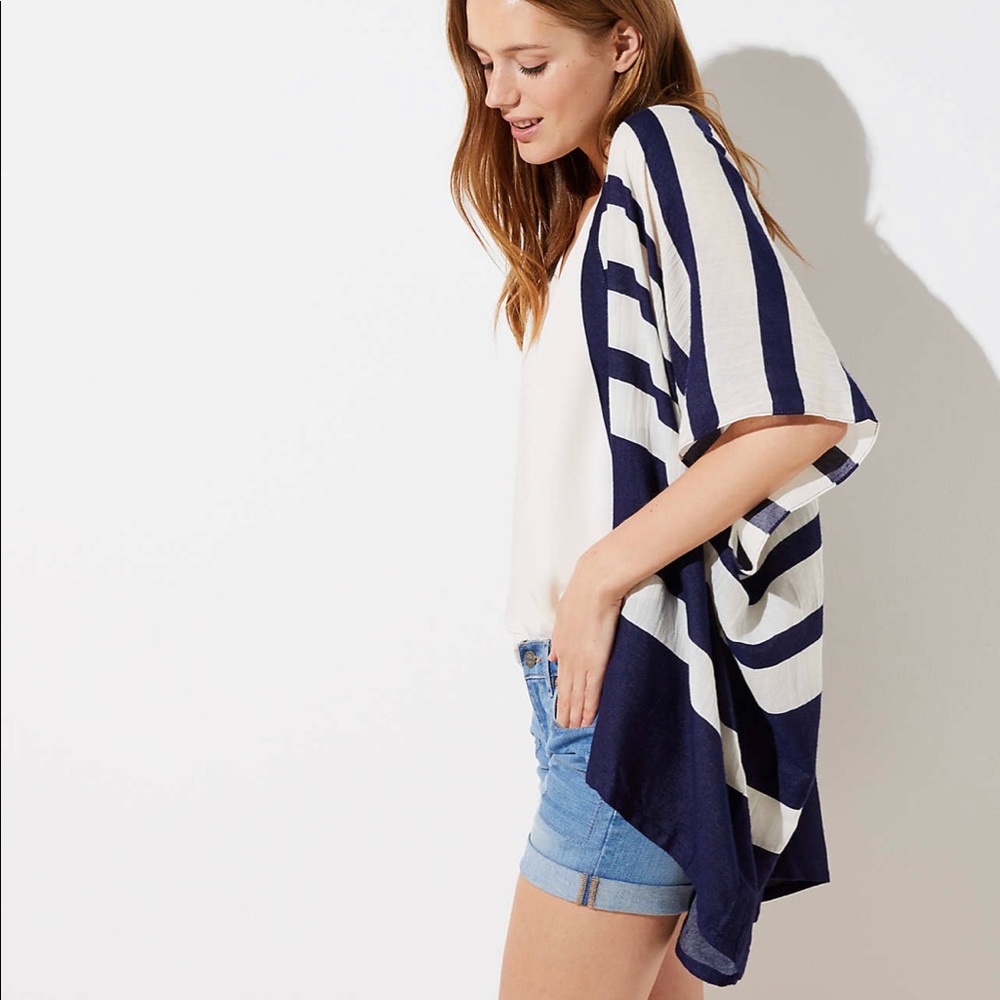 LOFT Striped Kimono